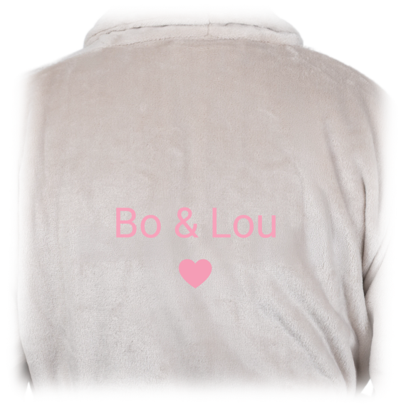 Bath Robe Emb Simple Heart Bath Robe Emb Simple Heart