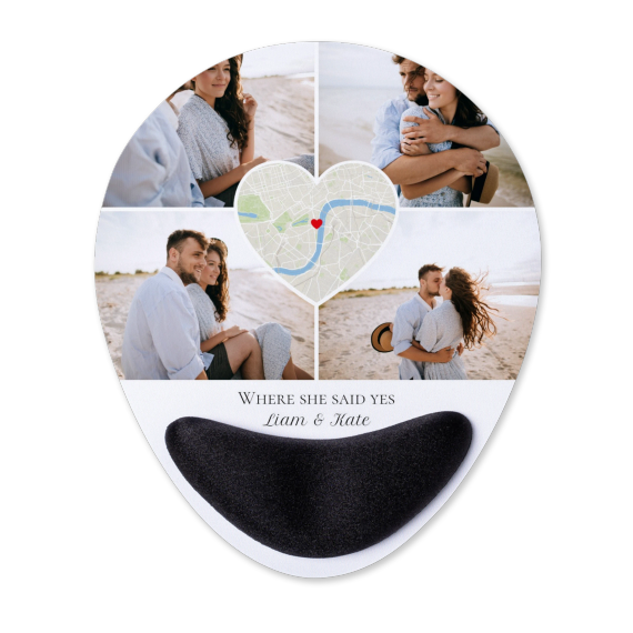 Heart Collage Map Design Heart Collage Map Design