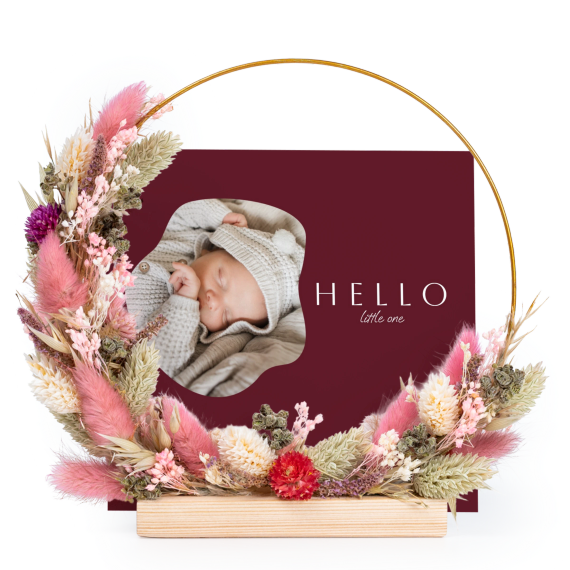 FlowerHoopCardSq_OrganicSilhouetteBurgundy