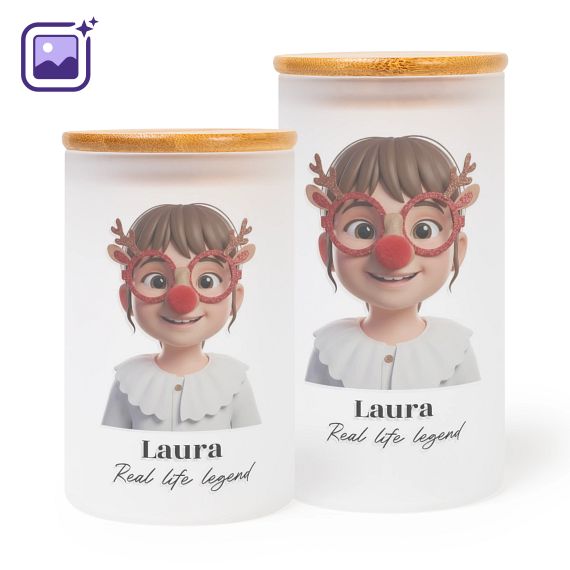Glazen voorraadpot - set