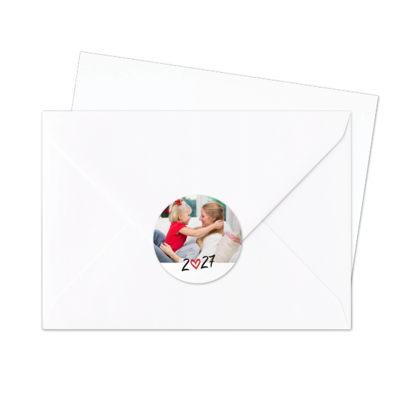 Autocollants pour enveloppes Rondes (lot de 24) Autocollants pour enveloppes Rondes (lot de 24)