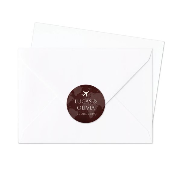 Boarding Pass Wedding - Text Only
