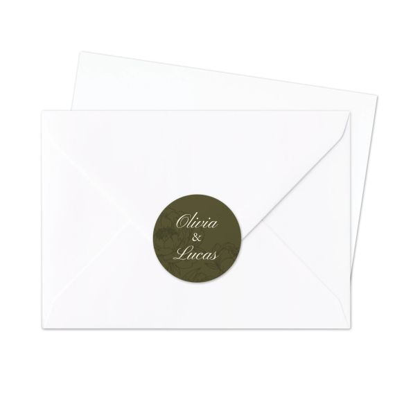 Elegant Peonies - Text Only