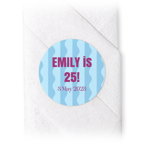 Napkin Stickers Circle - set of 24 Napkin Stickers Circle - set of 24
