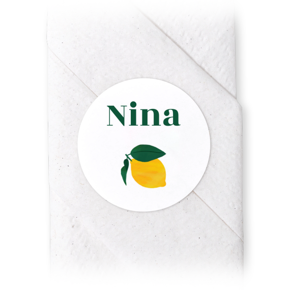 Napkin Stickers Circle - set of 24 Napkin Stickers Circle - set of 24