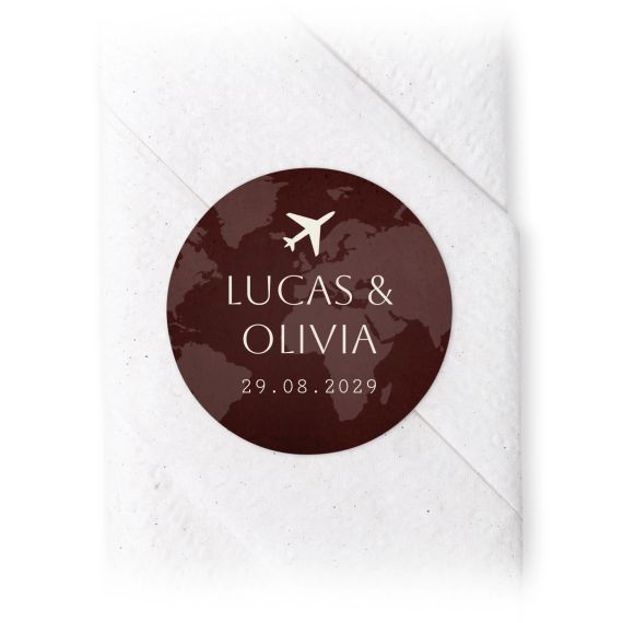 Boarding Pass Wedding - Text Only