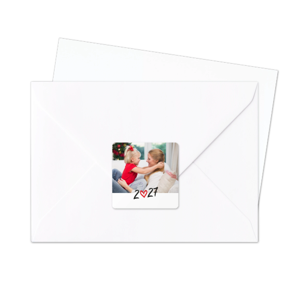 Autocollants pour enveloppes Carrée (lot de 24) Autocollants pour enveloppes Carrée (lot de 24)