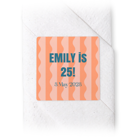 Napkin Stickers Square - set of 24 Napkin Stickers Square - set of 24