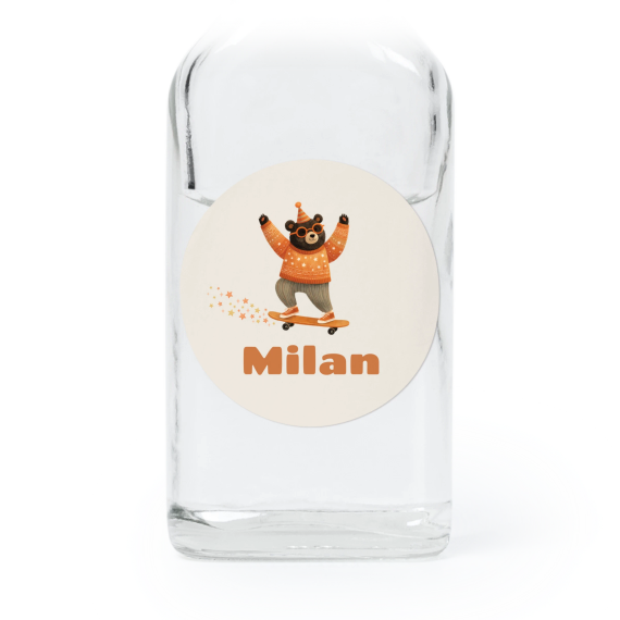 Retro Skater Bear - Text Only Retro Skater Bear - Text Only