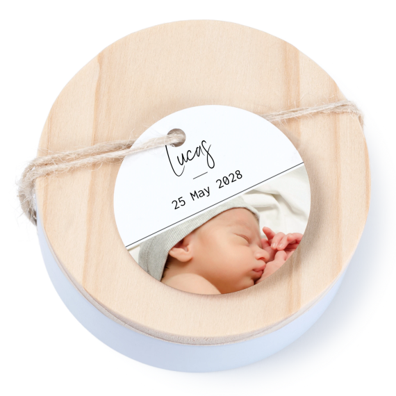 Geschenkdoosje met rond label - set van 12 Geschenkdoosje met rond label - set van 12