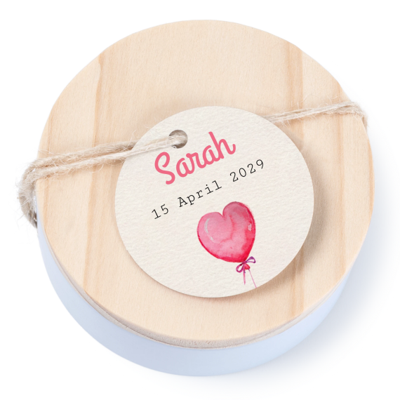 Geschenkdoosje met rond label - set van 12 Geschenkdoosje met rond label - set van 12