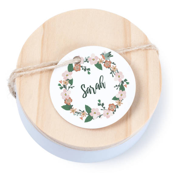 Geschenkdoosje met rond label - set van 12 Geschenkdoosje met rond label - set van 12