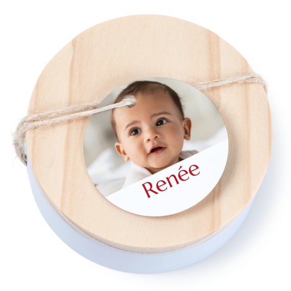 Boßtes en métal avec couvercle en bois sticker rond (lot de 12) Boßtes en métal avec couvercle en bois sticker rond (lot de 12)
