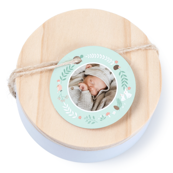 Geschenkdoosje met rond label - set van 12 Geschenkdoosje met rond label - set van 12
