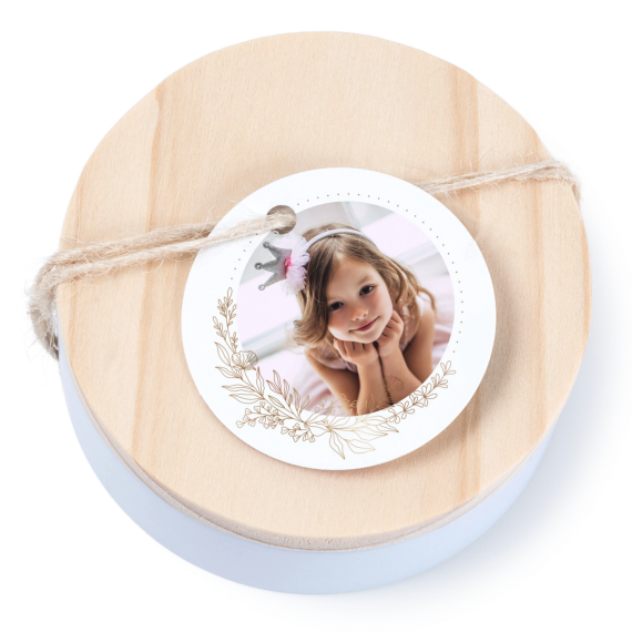 Geschenkdoosje met rond label - set van 12 Geschenkdoosje met rond label - set van 12