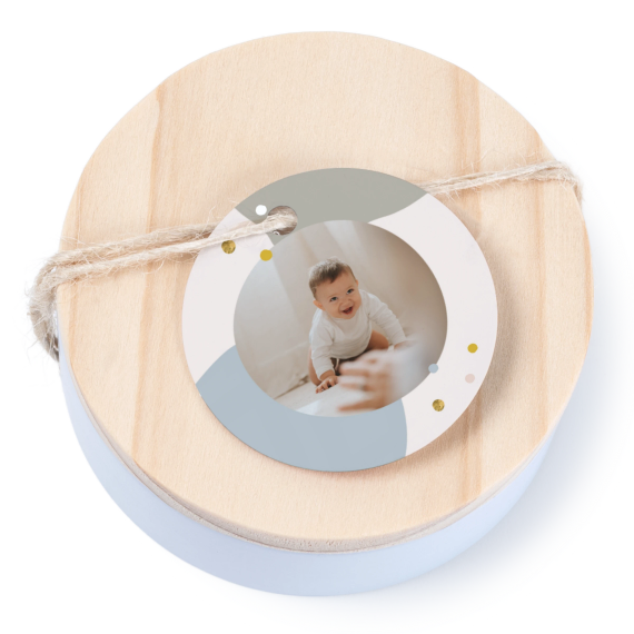 Geschenkdoosje met rond label - set van 12 Geschenkdoosje met rond label - set van 12