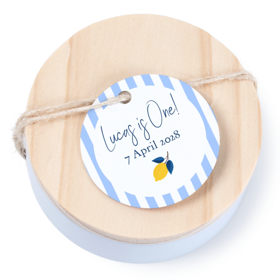 Geschenkdoosje met rond label - set van 12 Geschenkdoosje met rond label - set van 12