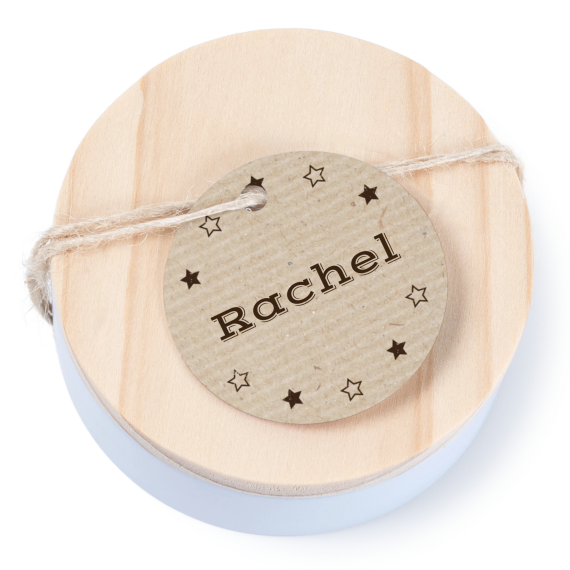 Geschenkdoosje met rond label - set van 12 Geschenkdoosje met rond label - set van 12