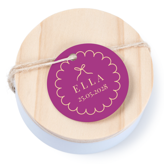 Classy Scallop Bow - Text Only Classy Scallop Bow - Text Only
