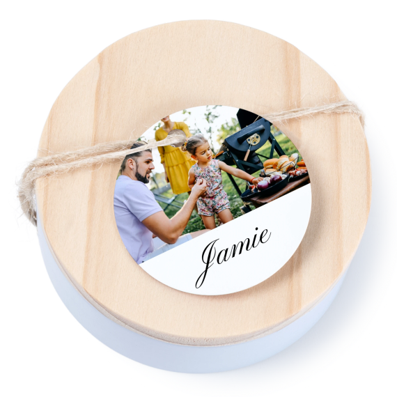 Geschenkdoosje met rond label - set van 12 Geschenkdoosje met rond label - set van 12
