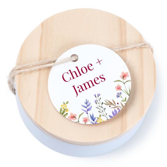 Geschenkdoosje met rond label - set van 12 Geschenkdoosje met rond label - set van 12