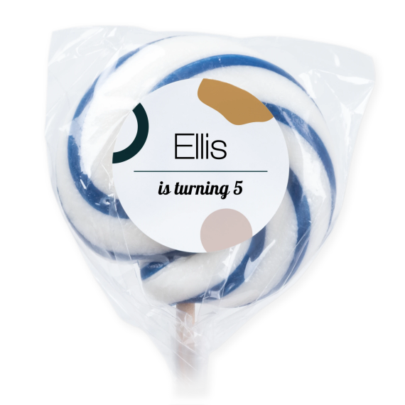 Lolly's blauw (set van 6) Lolly's blauw (set van 6)