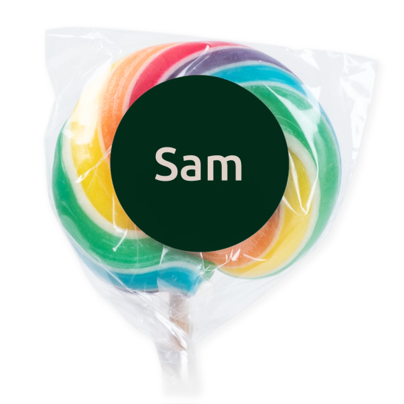 Lollipops Rainbow - set of 6 Lollipops Rainbow - set of 6