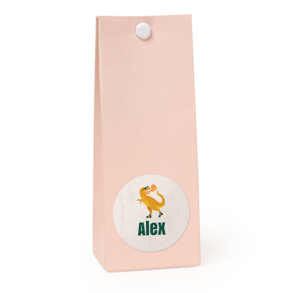 Sachet confiseur rond rose lot de 12 Sachet confiseur rond rose lot de 12