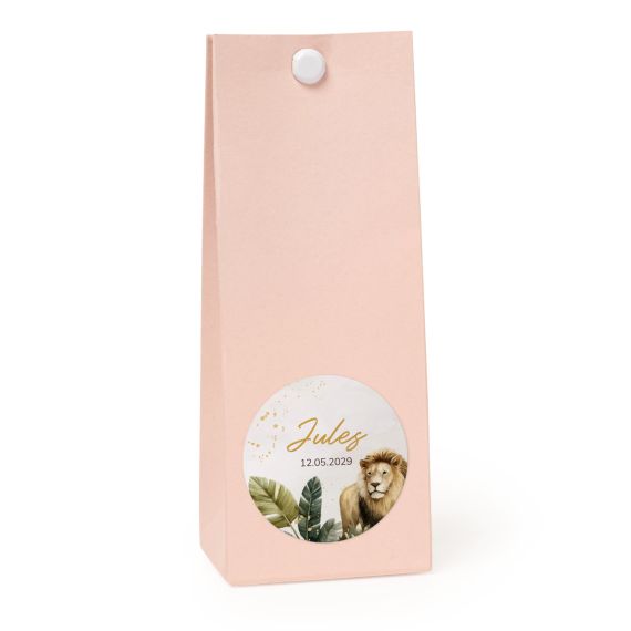 Sachet confiseur rond rose lot de 12 Sachet confiseur rond rose lot de 12