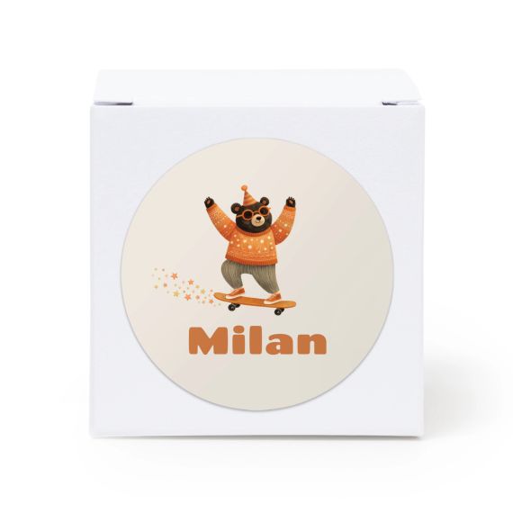Retro Skater Bear - Text Only Retro Skater Bear - Text Only