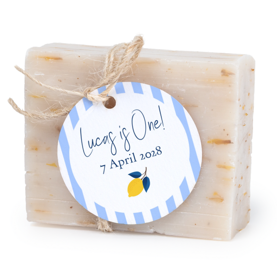 Soap bar with round label (6 pcs) Soap bar with round label (6 pcs)