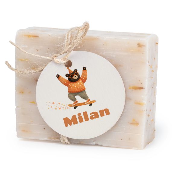 Seife mit rundem Etikett (6er-Set) Seife mit rundem Etikett (6er-Set)
