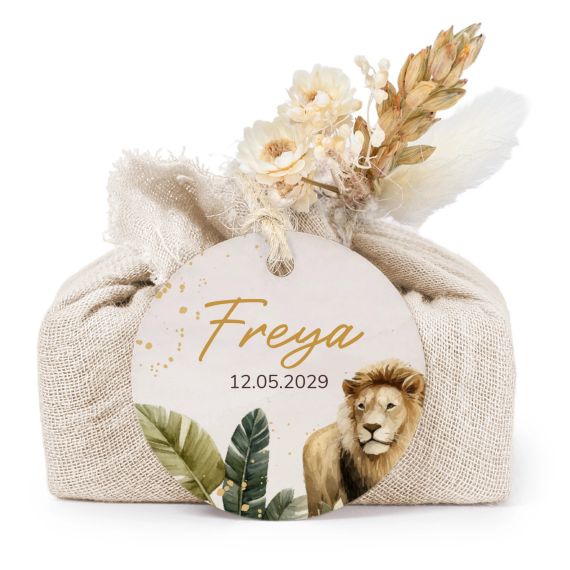 Beige cotton wrapped soaps with round label (6 pcs) Beige cotton wrapped soaps with round label (6 pcs)