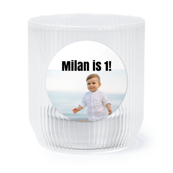 Windlichter transparent mit Aufkleber Runde - 6 Stk. Windlichter transparent mit Aufkleber Runde - 6 Stk.