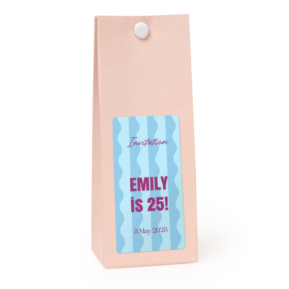 Party favours bag magnolia 35x70mm Party favours bag magnolia 35x70mm