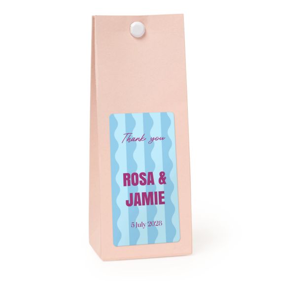Sachet confiseur rectangle rose lot de 12 Sachet confiseur rectangle rose lot de 12