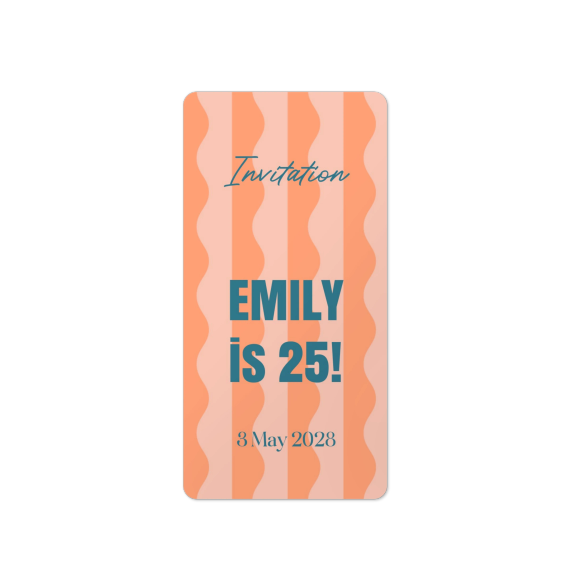 Gift wrapping stickers Rectangular - set of 48 Gift wrapping stickers Rectangular - set of 48