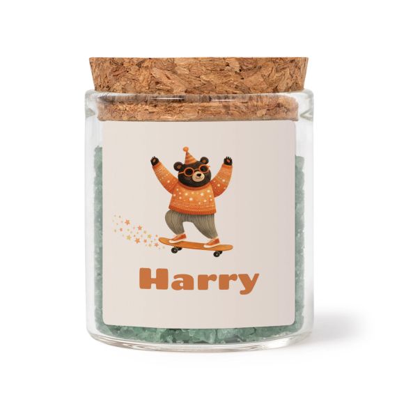 Retro Skater Bear - Text Only Retro Skater Bear - Text Only