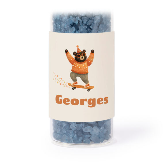 Retro Skater Bear - Text Only
