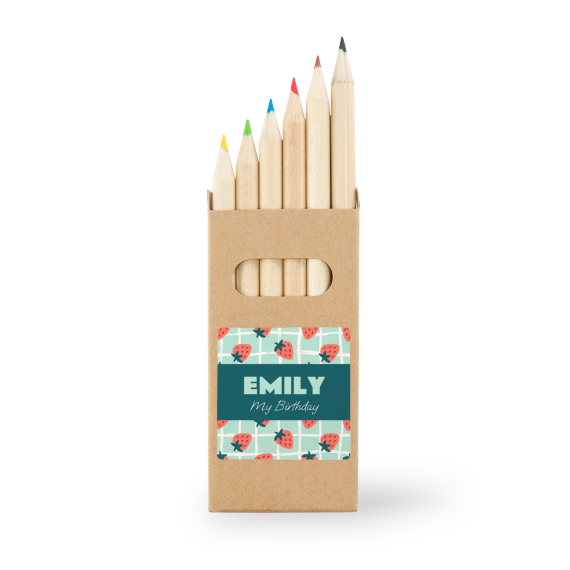 Colored Pencils Sticker Square (Set of 12) Colored Pencils Sticker Square (Set of 12)