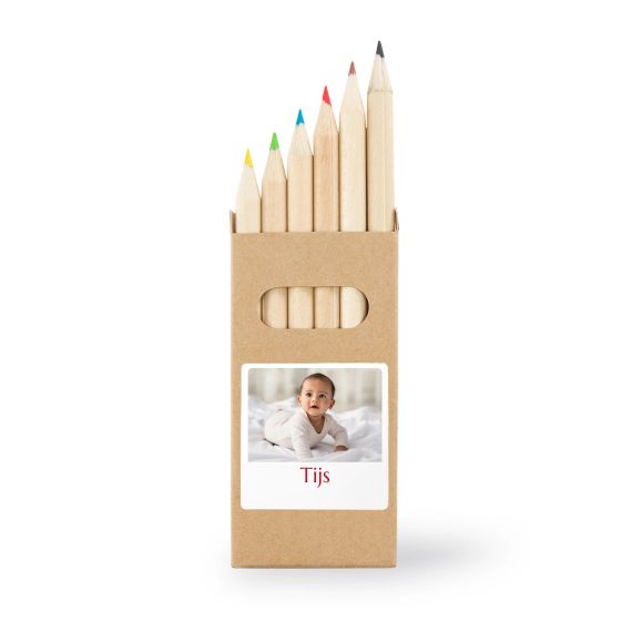 Boßtes de crayons de couleur (lot de 24) Autocollants Carrées Boßtes de crayons de couleur (lot de 24) Autocollants Carrées