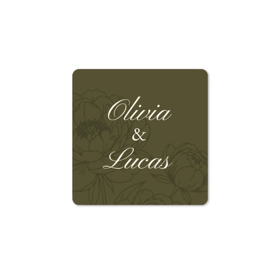 Elegant Peonies - Text Only Elegant Peonies - Text Only