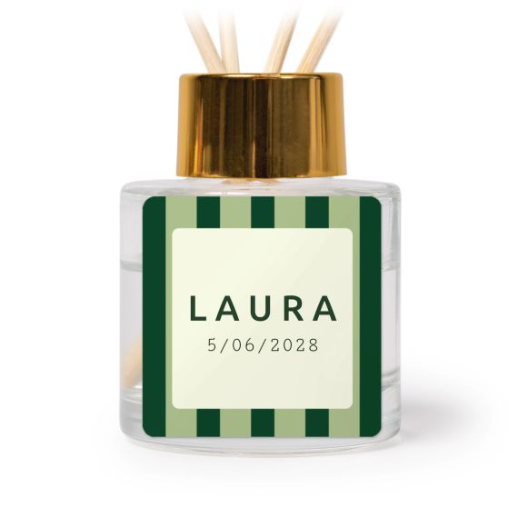 House Perfume Diffuser Gold Square - set of 12