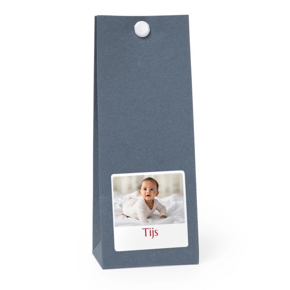 Sachet confiseur carré bleu lot de 12 Sachet confiseur carré bleu lot de 12
