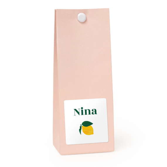 Sachet confiseur carré rose lot de 12 Sachet confiseur carré rose lot de 12