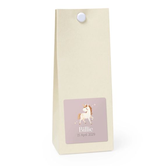 Party favours bag vanilla square 4cm Party favours bag vanilla square 4cm
