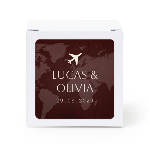Boarding Pass Wedding - Text Only