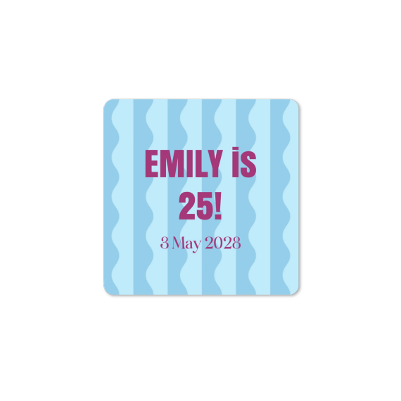 Gift wrapping stickers Square - set of 48 Gift wrapping stickers Square - set of 48