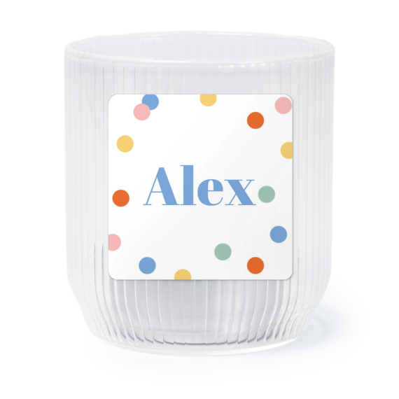 Windlichter transparent mit Aufkleber Quadratisch- 6 Stk. Windlichter transparent mit Aufkleber Quadratisch- 6 Stk.