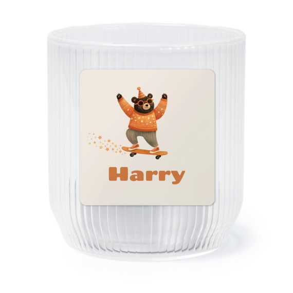 Retro Skater Bear - Text Only Retro Skater Bear - Text Only